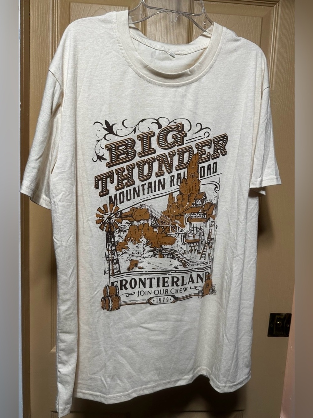 #1047 Big Thunder Mountain Railroad Frontierland Graphic Tee - White